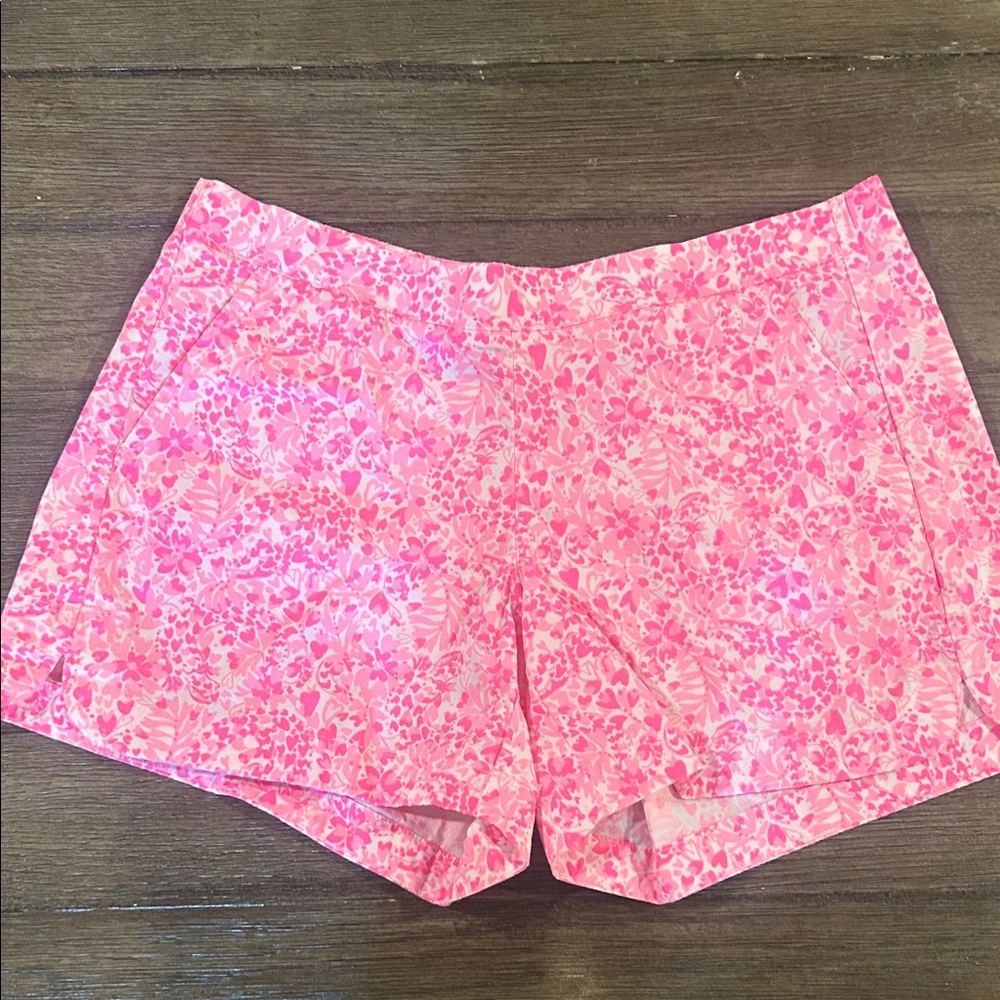 Lilly Pulitzer Pink Patterned Athletic Shorts